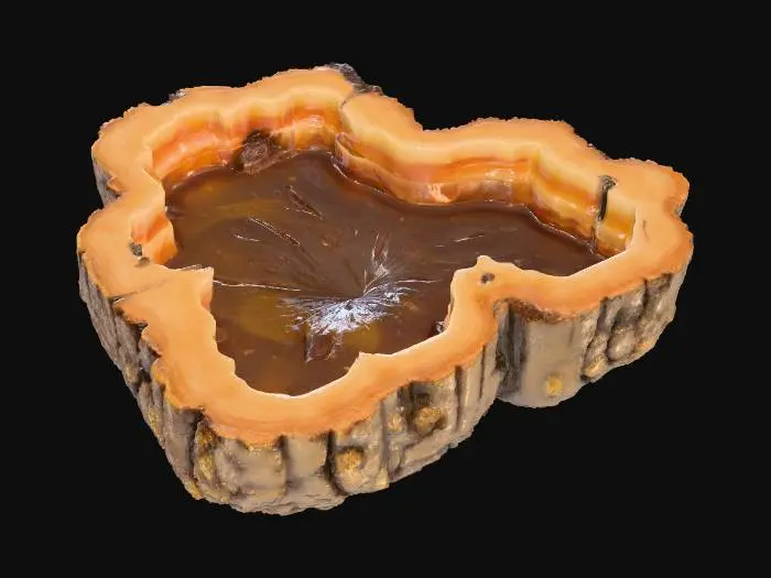 3D model for A lumped up piece of tree resin