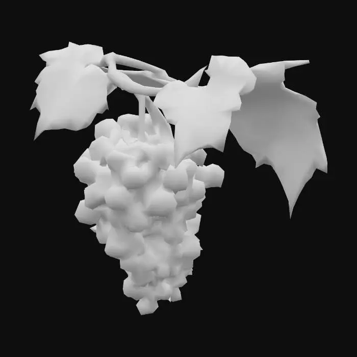 3D model for A pile of grapes in a low fantasy setting