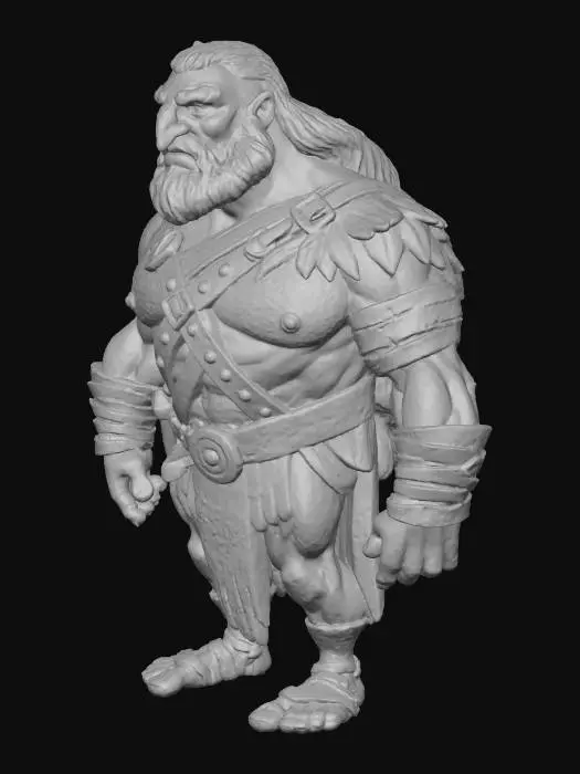 3D model for 10558-3952043422-elder man character standing Barbarian, primal, fierce, warrior, savage, uncivilized, strength, ferocious, wild, ruthless.  _lor.png