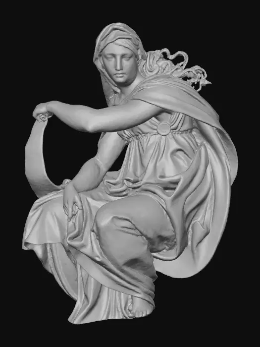 3D model for Delphic Sibyl