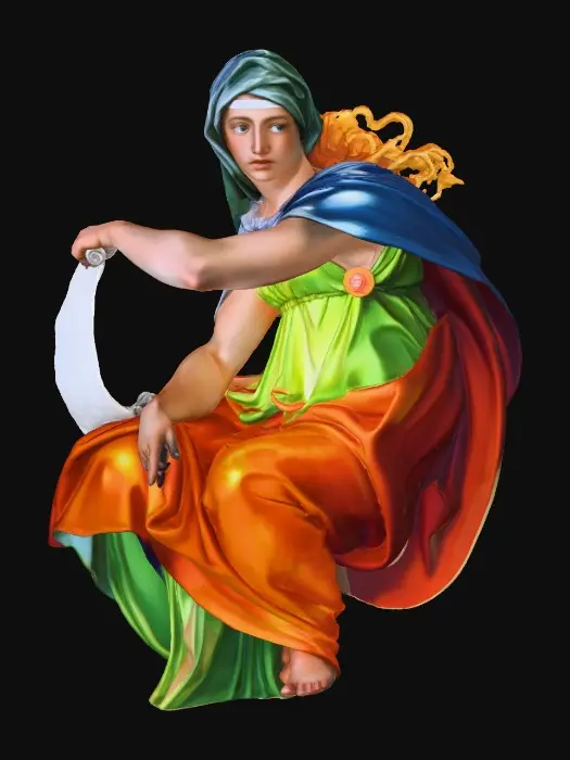 3D model for Delphic Sibyl