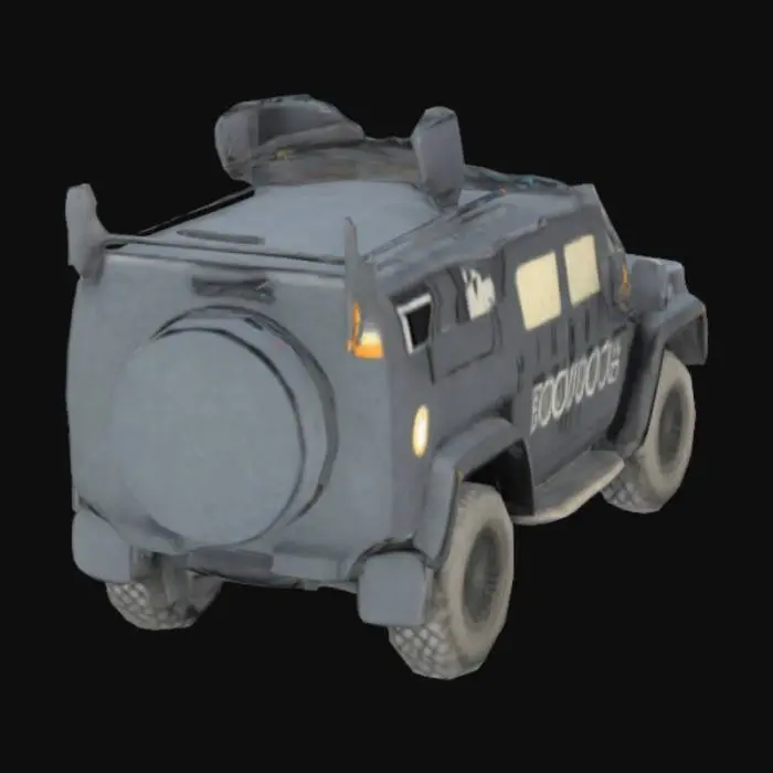 3D model for Armored Police Vehicle