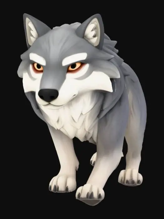 3D model for wolf