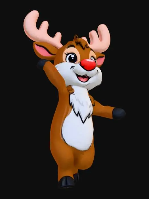3D model for Reindeer Pop Art, #Christmas2025#