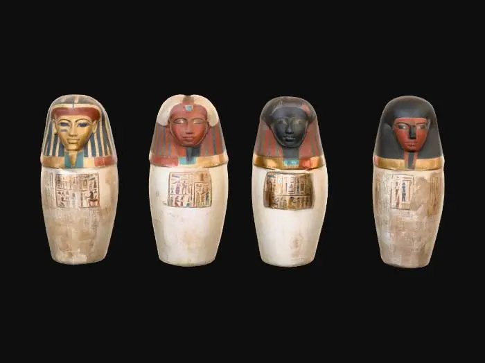 3D model for Canopic Jars of Ancient Egypt