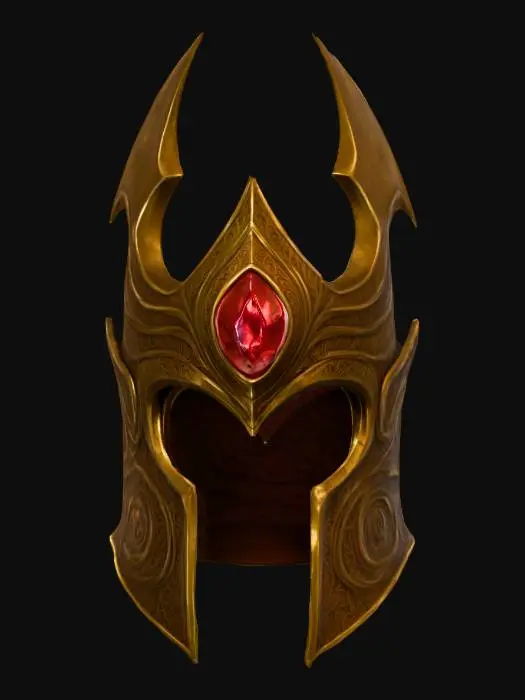3D model for Crimson Crest Helmet