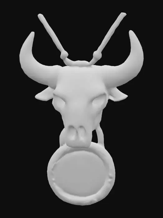 3D model for Bull Skull Emblem