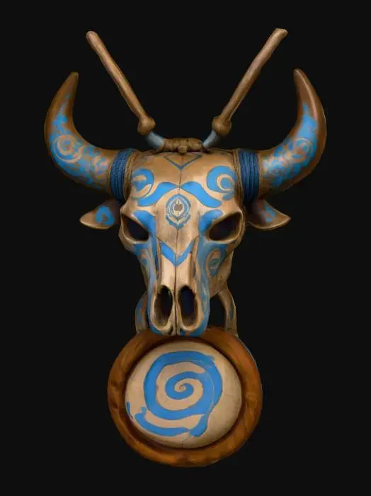 3D model for Bull Skull Emblem