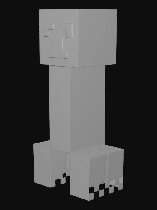 3D model for Minecraft creeper