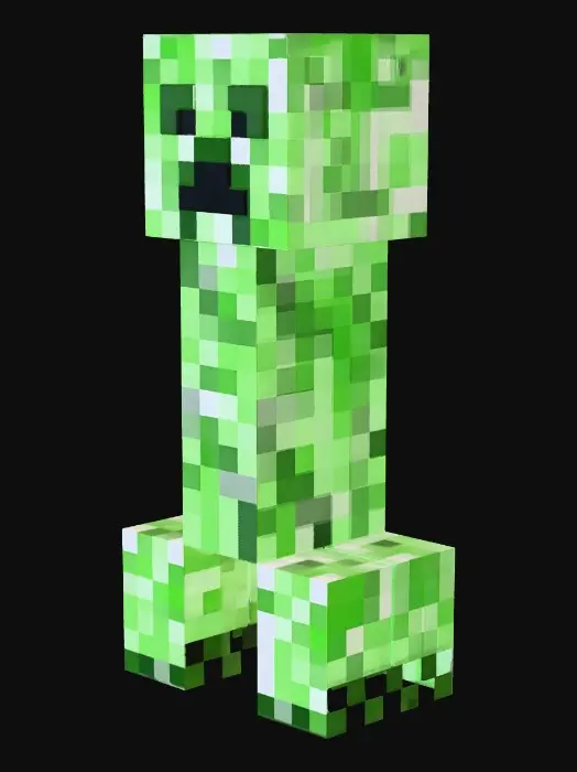3D model for Minecraft creeper