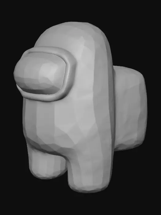 3D model for Crimson Crewmate