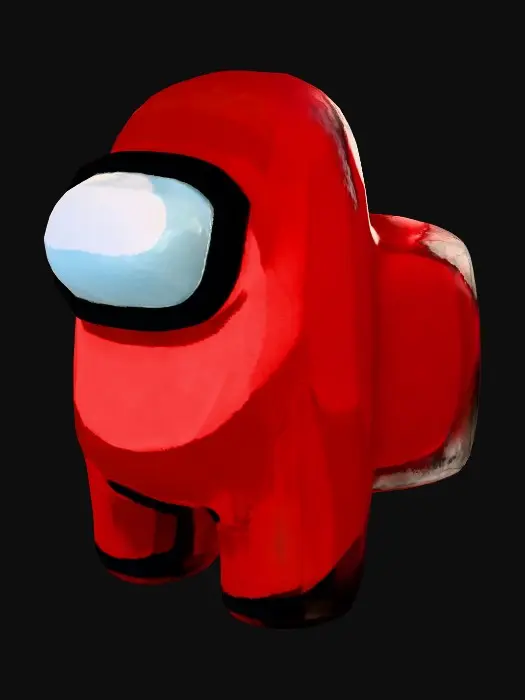 3D model for Crimson Crewmate