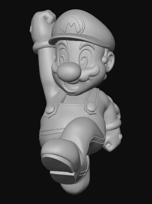 3D model for Mario Mid-Jump