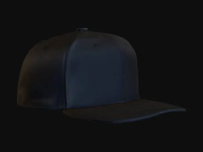 3D model for Black Baseball Cap
