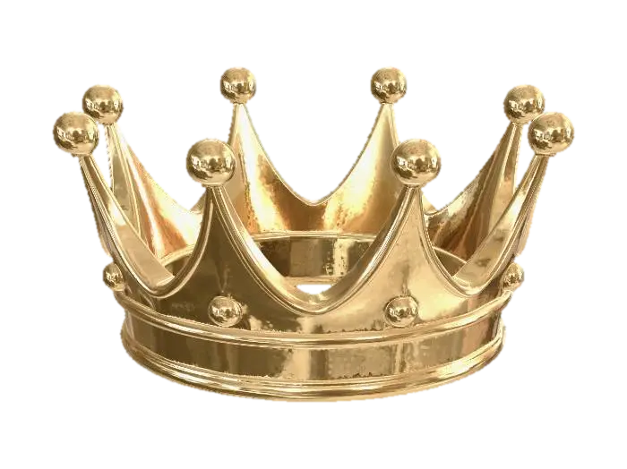 Golden Crown - Poster-3D-modell, genererad av AI