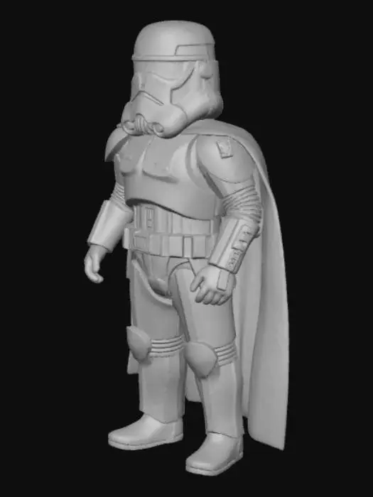 3D model for créer moi un stormtrooper de couleur verte qui ne possède pas d'arme et qui est en version personnage Roblox.