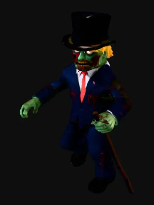 3D model for c'est Trump-zombie sous forme de perso roblox.