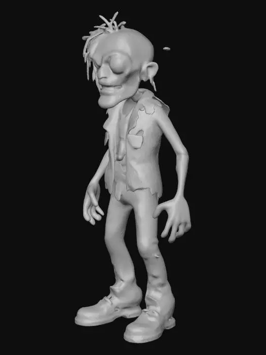 3D model for Zombie model for roblox