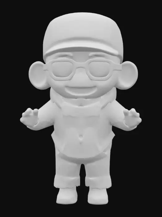 3D model for Cool Hipster Monkey
