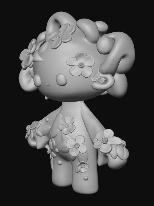 3D model for Aqua Blossom Sprite