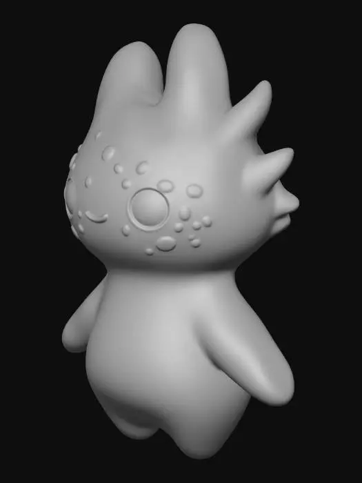 3D model for Iridescent Glow Bunny