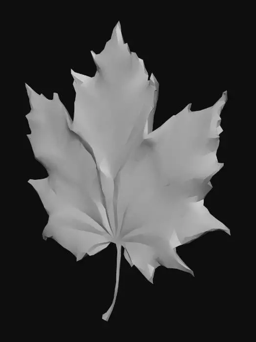3D model for Autumn Maple Leaf, #Thanksgiving#