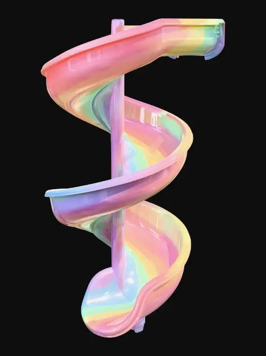 3D model for Rainbow Spiral Slide
