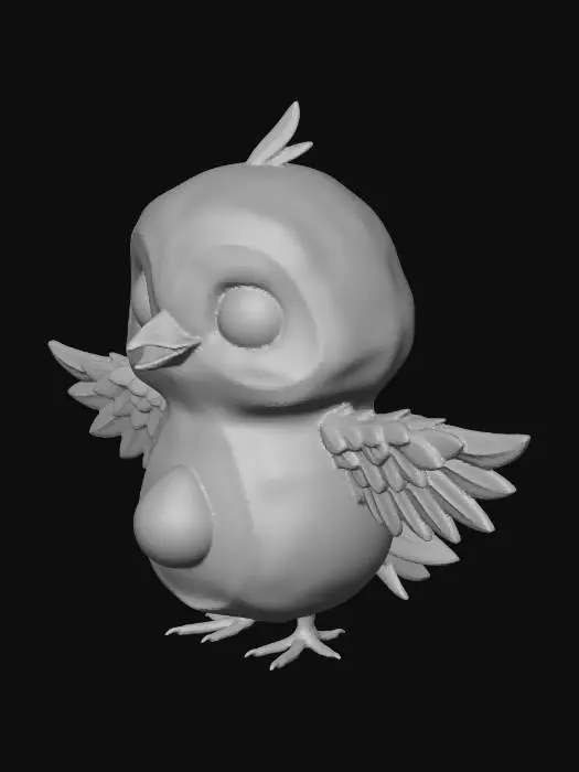 3D model for Emerald Avocado Owl