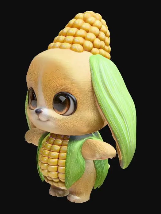 3D model for Maizey the Corn Bunny