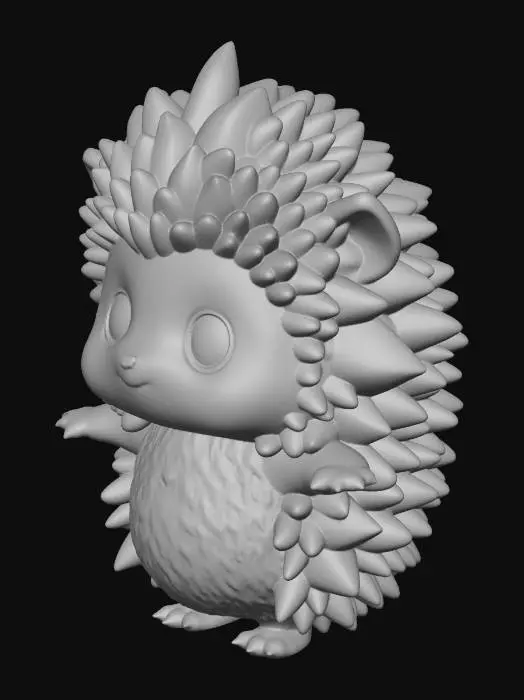 3D model for Emerald Quill Hedgehog