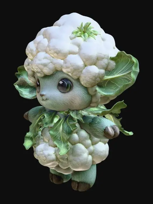 3D model for Cauli the Cloud Sheep