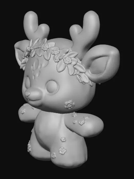 3D model for Floral Crown Fawn