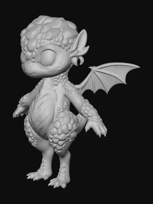 3D model for Garnet Gem Dragon