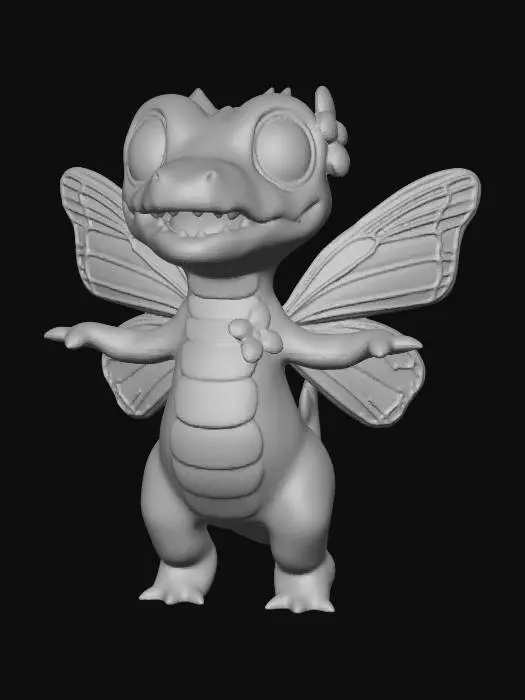 3D model for Blossomwing Dragon