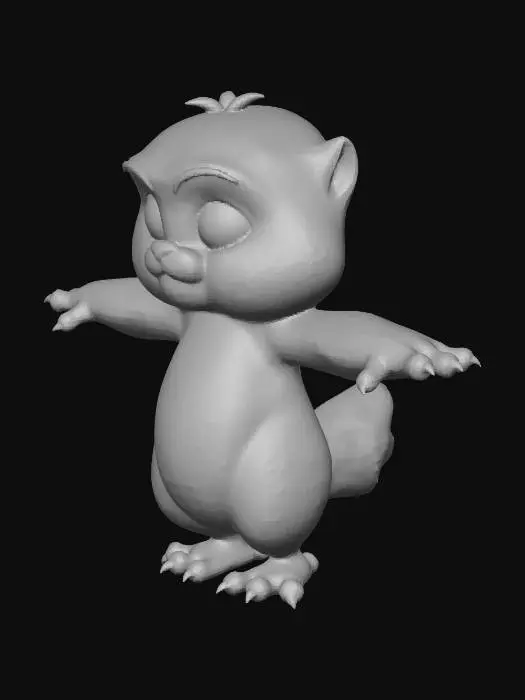 3D model for Wide-Eyed Chipmunk