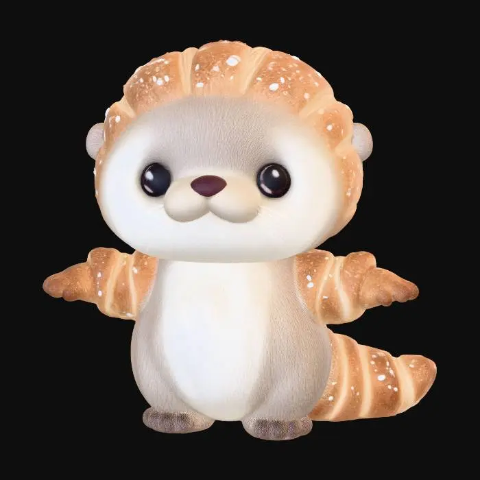 3D model for Croissant Otter