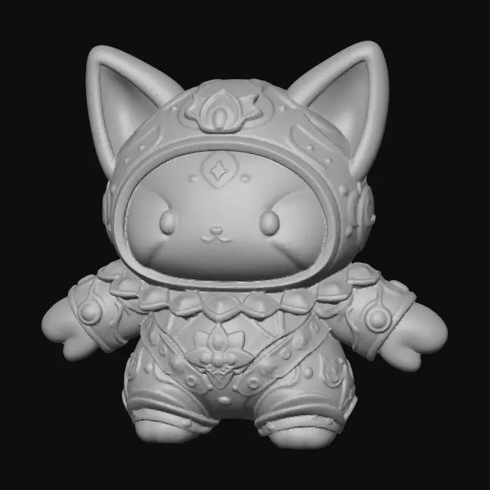 3D model for Emerald Lotus Knight Bunny
