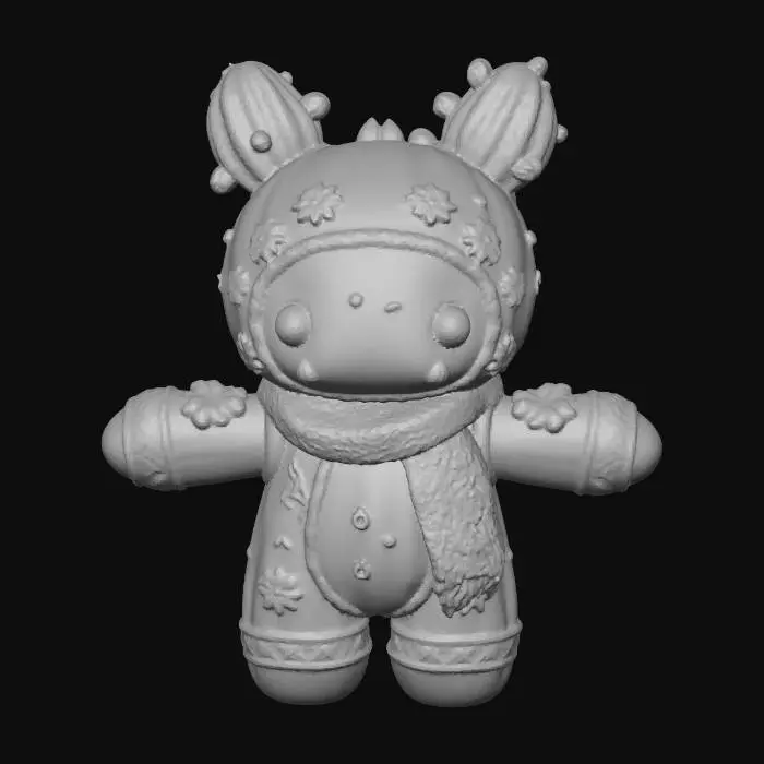 3D model for Embroidered Cactus Companion