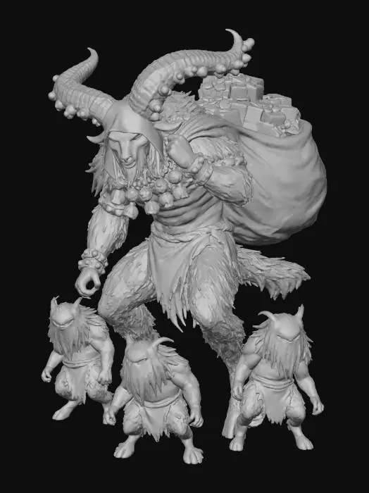 3D model for Krampus the Shadow of Christmas, #Christmas2025#