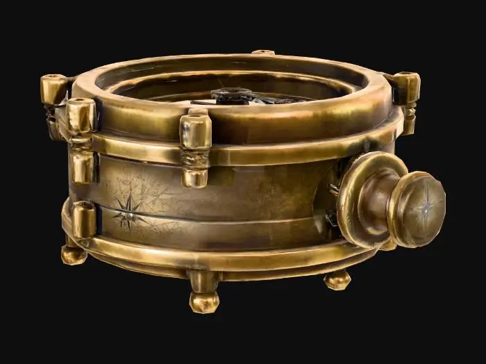3D model for Antique Compass