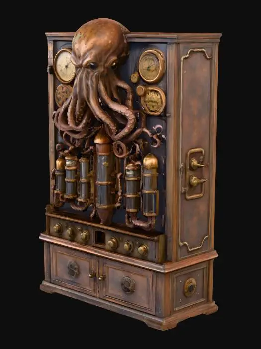 3D model for Steampunk Kraken Contraption