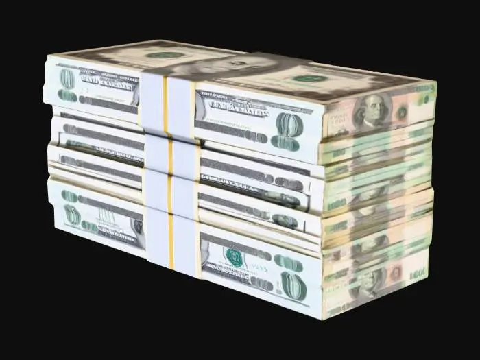 3D model for Stack of cash
