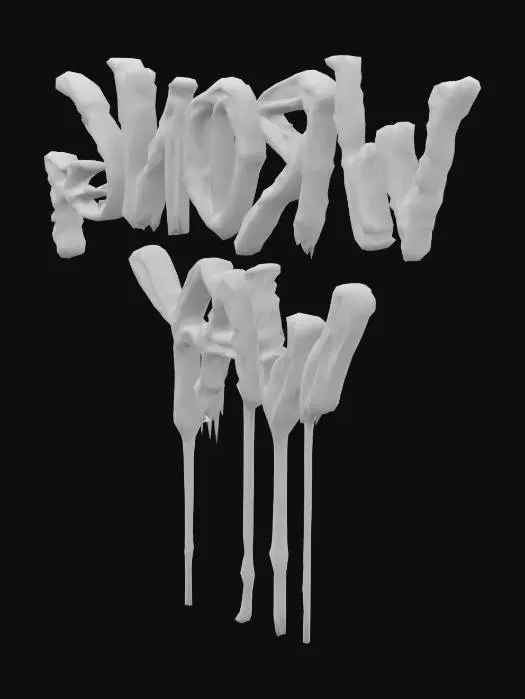 3D model for "Blood-written message on an old , text says 'WRONG WAY' in smeared human blood, dripping effect, unsettling horror atmosphere, dark and damp texture, dim lighting, rust stains nearby, suitable for a haunted asylum or underground tunnel in a horror game."