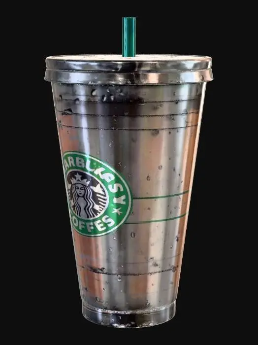 3D model for Starbucks Iced Coffee Cup