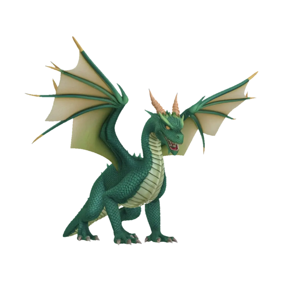 dragon - Poster-3D-modell, genererad av AI