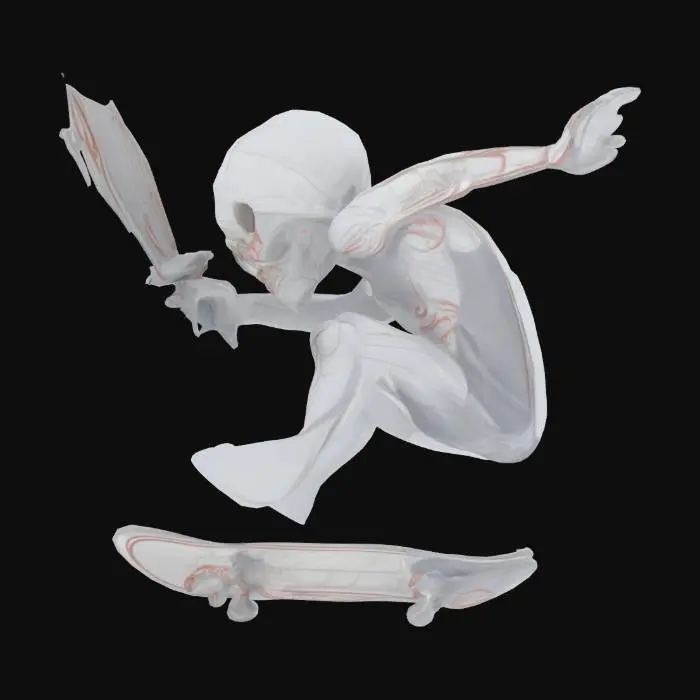 3D model for Skater Skeleton War