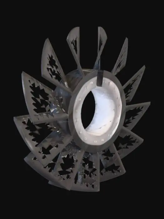 3D model for 电机风扇