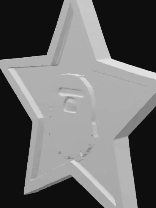 3D model for Bape star wall hanger 