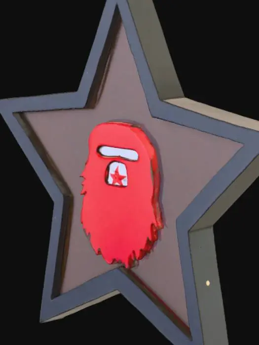 3D model for Bape star wall hanger 