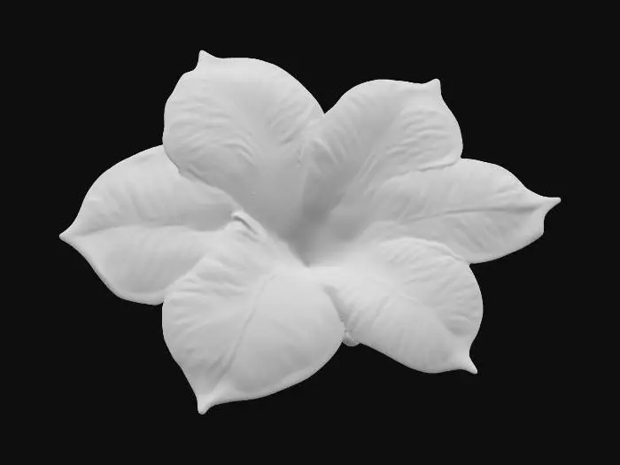 3D model for Flowering aussie red plumeria made of glass with a omni light inside 